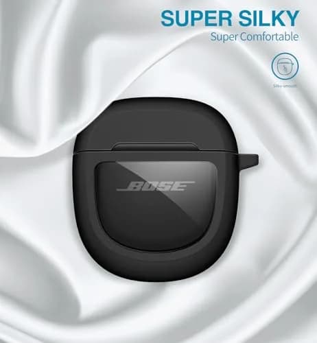 SURITCH Black Protective Case for Bose QuietComfort Earbuds II & Ultra | 7.3cm (2.87in) thumbnail 4
