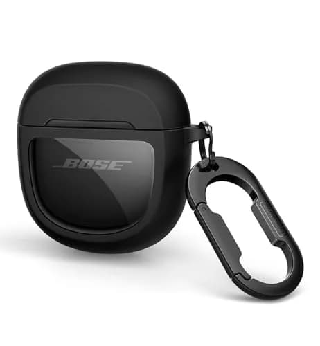 SURITCH Black Protective Case for Bose QuietComfort Earbuds II & Ultra | 7.3cm (2.87in) thumbnail 1