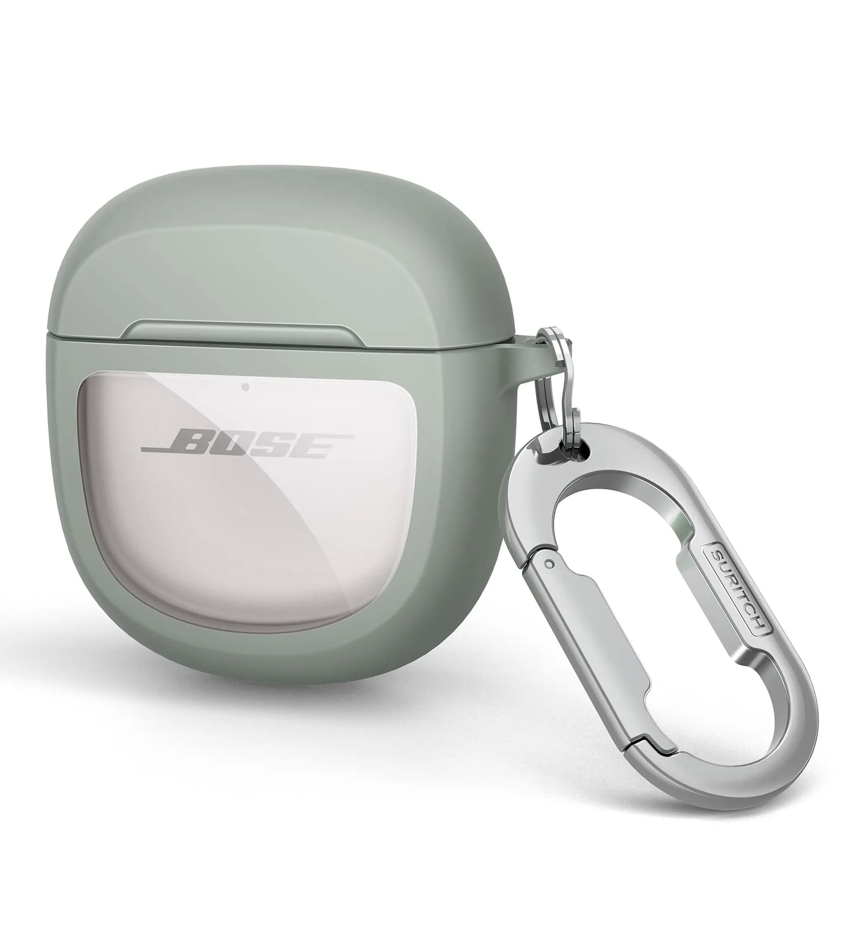 SURITCH Protective Case for Bose QuietComfort Earbuds II & Ultra | Green Hybrid PC+TPU Case - main product image