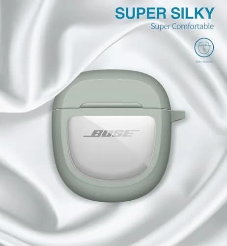 SURITCH Protective Case for Bose QuietComfort Earbuds II & Ultra | Green Hybrid PC+TPU Case thumbnail 4