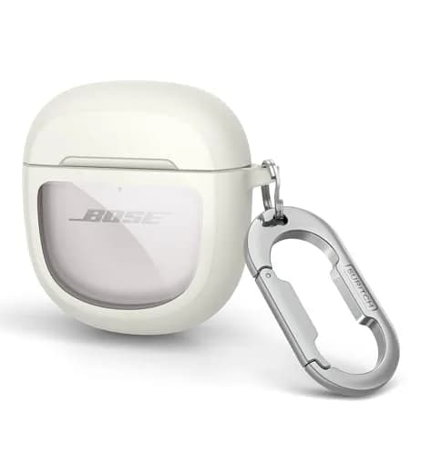 SURITCH Protective Case for Bose QuietComfort Earbuds II & Ultra | White (1-Pack) thumbnail 1
