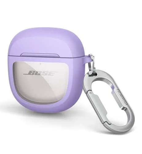 SURITCH Protective Case for Bose QuietComfort Earbuds II & Ultra (Purple) | 7.3cm L x 7.3cm W x 3.3cm H thumbnail 1