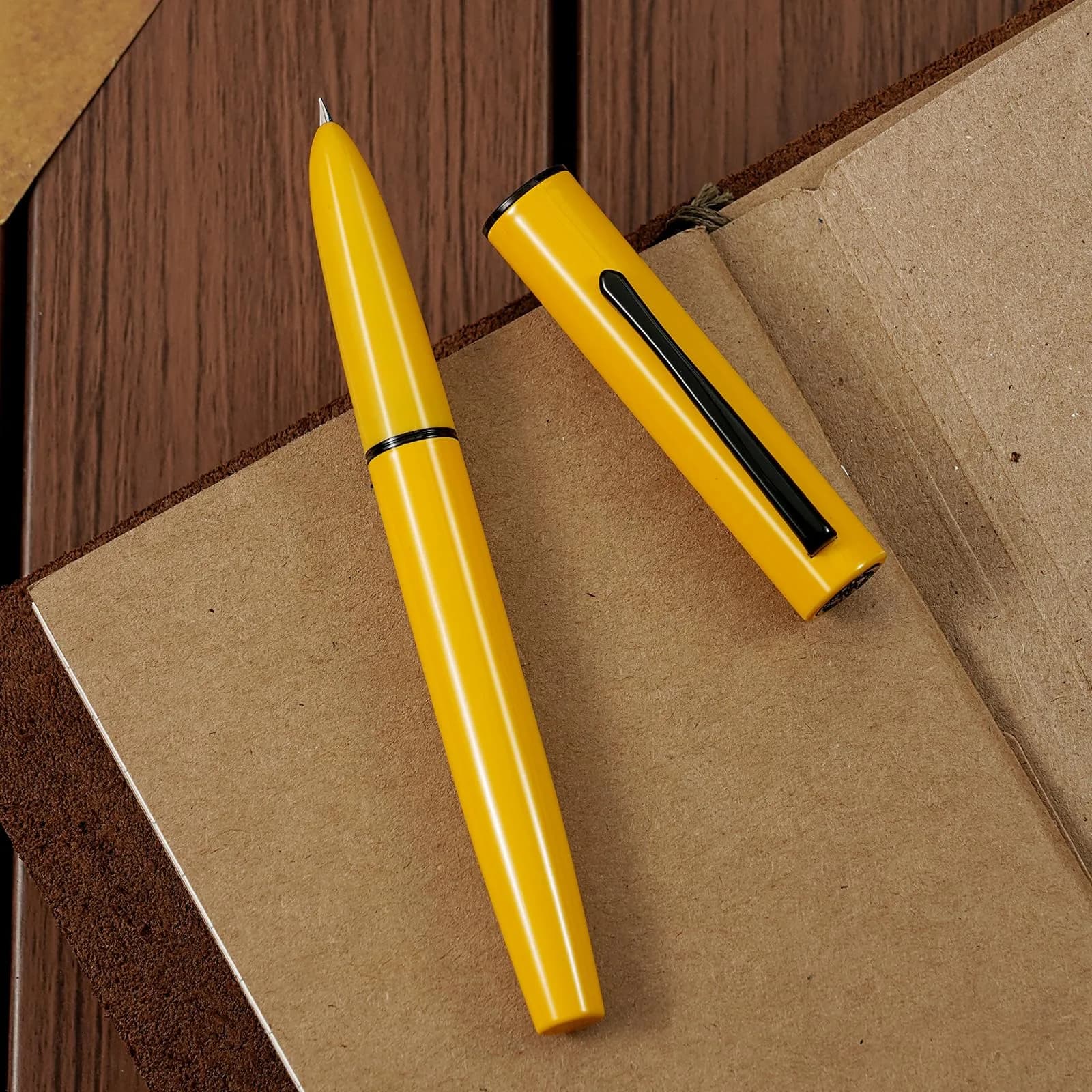 HONG DIAN C1 Fountain Pen Extra Fine Nib 0.4mm (140mm) | Smooth Writing Metal Pen with Converter - main product image
