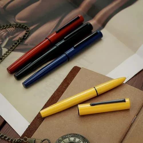 HONG DIAN C1 Fountain Pen Fine Nib, Dark Blue & Classic Retro Design Metal Pen with Ink Converter | Smooth Ink Flow Writing Instrument thumbnail 7