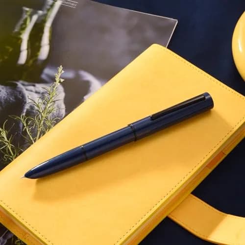 HONG DIAN C1 Fountain Pen Fine Nib, Dark Blue & Classic Retro Design Metal Pen with Ink Converter | Smooth Ink Flow Writing Instrument thumbnail 2