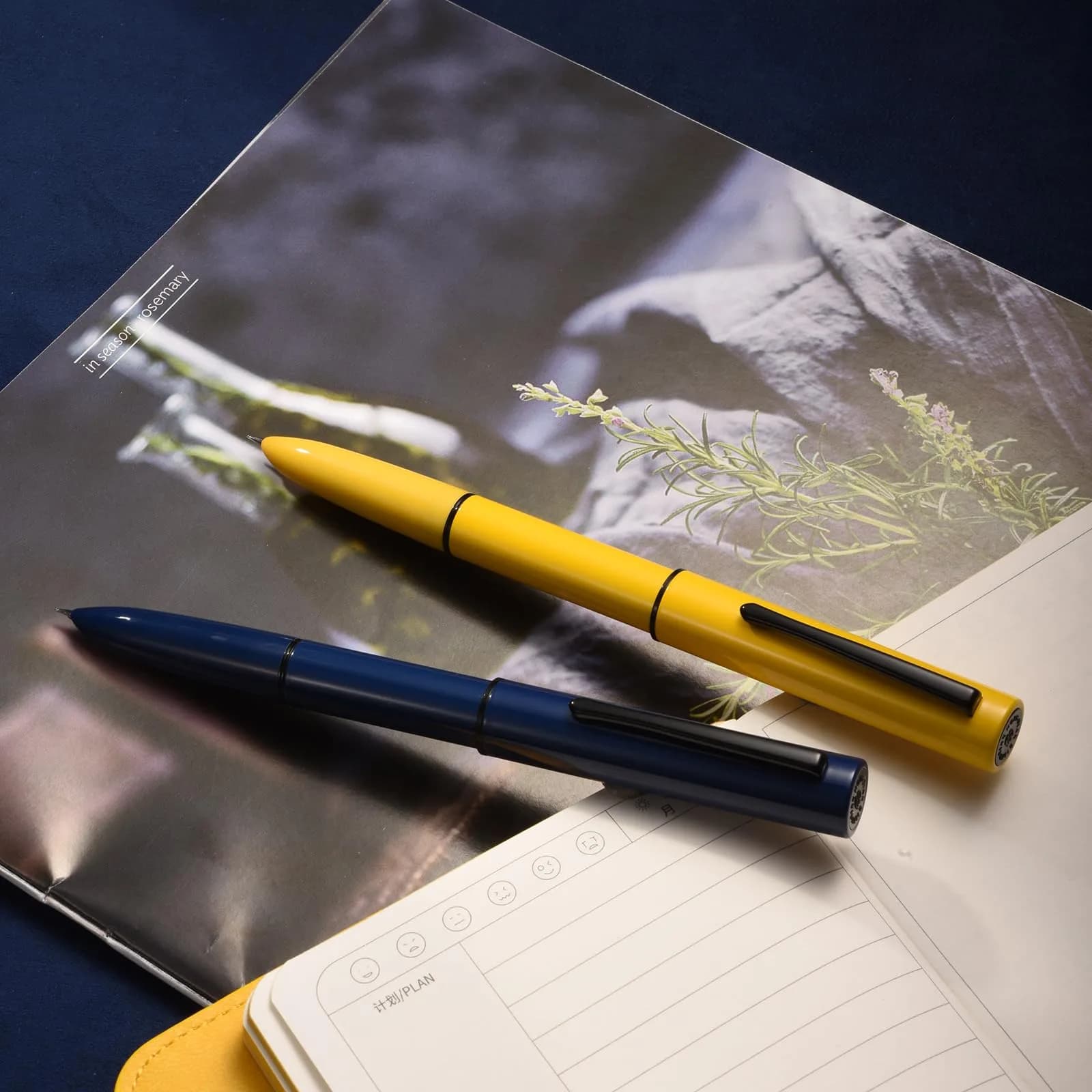 HONG DIAN C1 Fountain Pen Fine Nib, Dark Blue & Classic Retro Design Metal Pen with Ink Converter | Smooth Ink Flow Writing Instrument - view 4