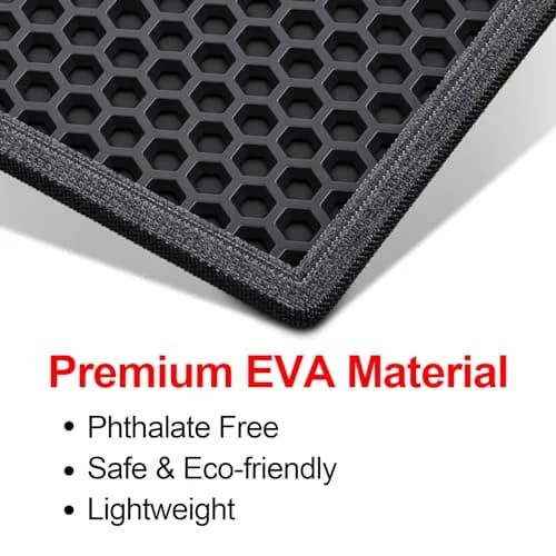 Waretary Cat Litter Mat, 47"x 36" Waterproof, Scatter Control, Black | XL Size, Easy to Clean, Paw-Friendly thumbnail 5
