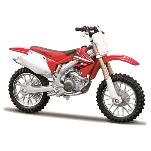 Bburago Honda CRF450 Motorbike 1:18 Scale Red | Detailed Die-Cast Replica Collectible Model thumbnail 1