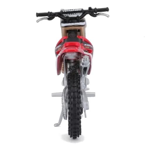 Bburago Honda CRF450 Motorbike 1:18 Scale Red | Detailed Die-Cast Replica Collectible Model thumbnail 4