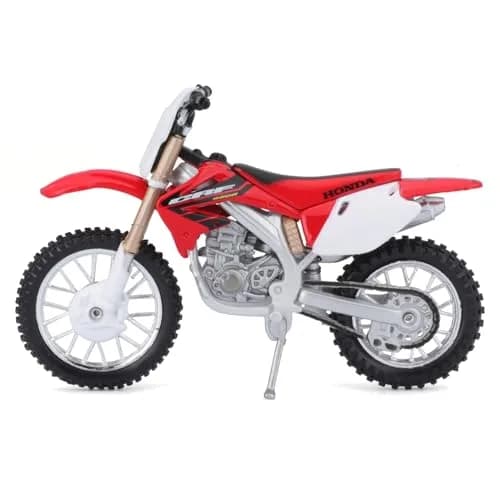 Bburago Honda CRF450 Motorbike 1:18 Scale Red | Detailed Die-Cast Replica Collectible Model thumbnail 5