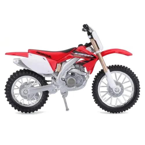 Bburago Honda CRF450 Motorbike 1:18 Scale Red | Detailed Die-Cast Replica Collectible Model thumbnail 6