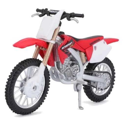 Bburago Honda CRF450 Motorbike 1:18 Scale Red | Detailed Die-Cast Replica Collectible Model thumbnail 2