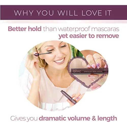 blinc UltraVolume Tubing Mascara, Dark Brown | Buildable, Smudge-Proof & Water-Resistant thumbnail 6