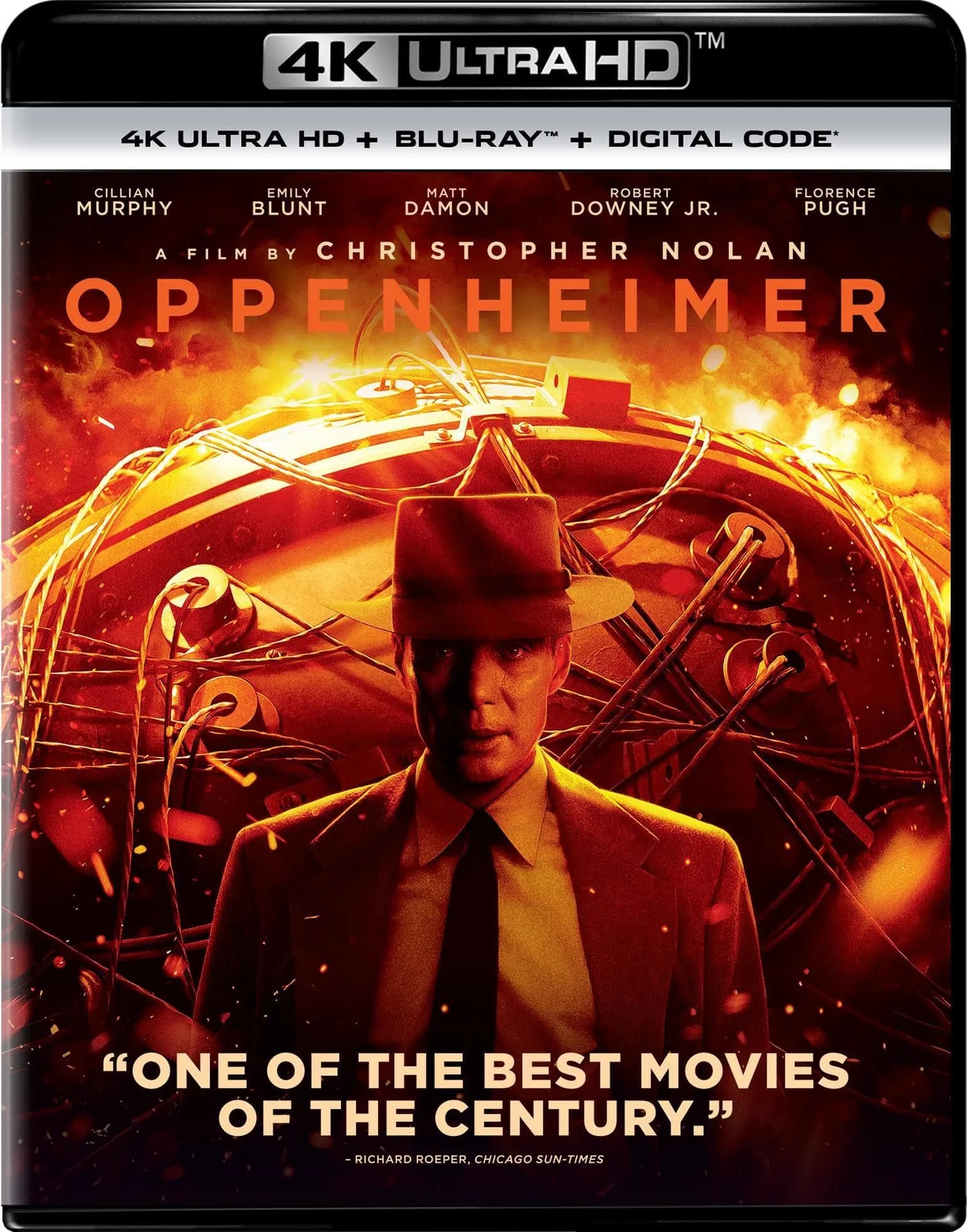 Oppenheimer 4K Ultra HD + Blu-ray + Digital Movie | 181 Min Runtime - main product image
