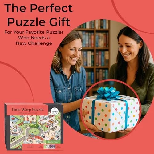 da Vinci's Room Time Warp Puzzle – Purrfect Party 1000 Piece Jigsaw Puzzle | 52.2 x 46.3 cm (20.5 x 18.2 inches) thumbnail 6