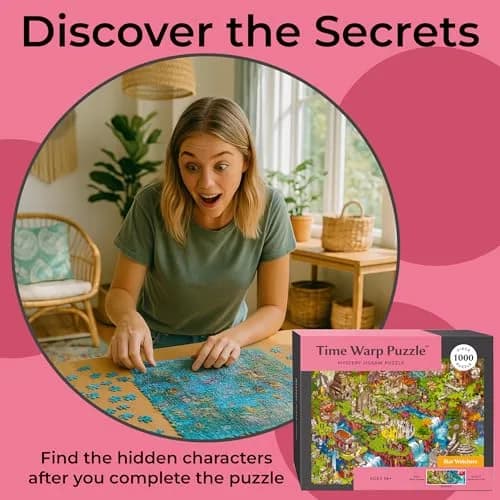 da Vinci's Room Time Warp Puzzle – Star Watchers - 1000 Piece Jigsaw Puzzle for Adults | Day to Night Scene Challenge thumbnail 4