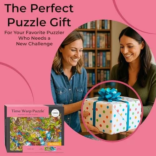 da Vinci's Room Time Warp Puzzle – Star Watchers - 1000 Piece Jigsaw Puzzle for Adults | Day to Night Scene Challenge thumbnail 6