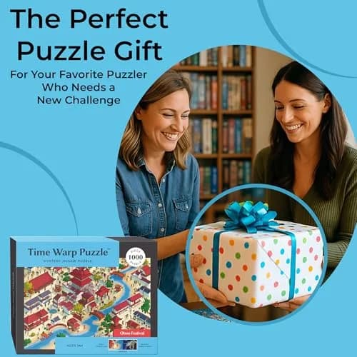 da Vinci's Room Time Warp Puzzle – Obon Festival - 1000 Piece Jigsaw Puzzle for Adults | Night Scene Challenge with Obon Spirits thumbnail 6
