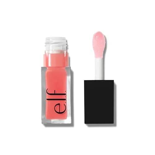 e.l.f. Glow Reviver Lip Oil Pink Quartz 7.6ml (0.25 Fl Oz) | Nourishing Tinted Lip Oil thumbnail 1
