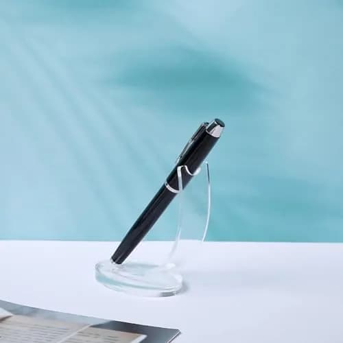 BWESOO Transparent Acrylic Pen Holder Pencil Display Stand for Office & Makeup Brushes | Vertical Acrylic Caddy thumbnail 5