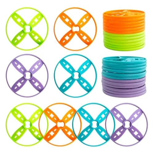 pamexin Outside Toys for Kids Ages 4-8 | 24 Discs Outdoor Play Set with Launchers thumbnail 1