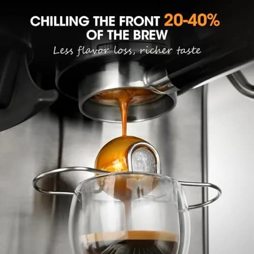 AIEVE Espresso Cooling Balls (2 Pack) Stainless Steel Espresso Accessories | Chill Coffee for Smoother Taste & Reduced Dilution thumbnail 2