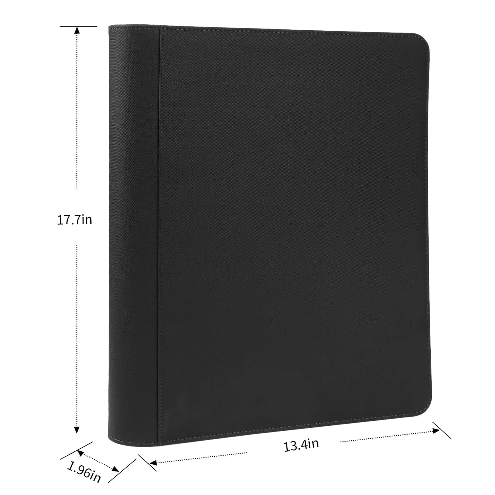 GERMUN 16 Pocket Diamond Black Card Binder with Zipper - 1024 Card Capacity, Acid-Free & PVC-Free Storage - view 2