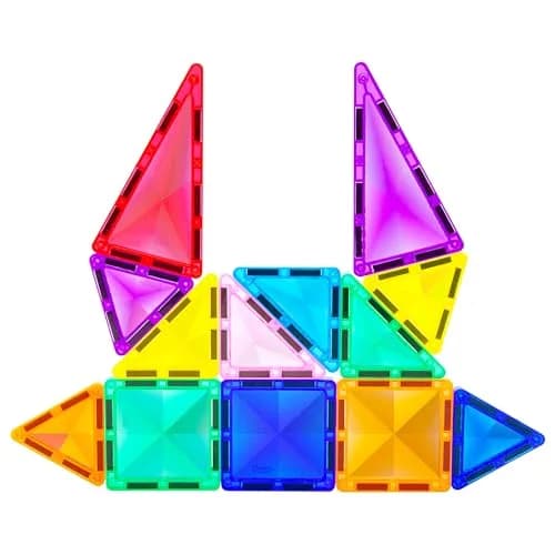 PicassoTiles Mini Diamond Series Magnet Building Blocks Toy Set 13pcs | Portable STEM Learning Kit for Kids 3+ thumbnail 1