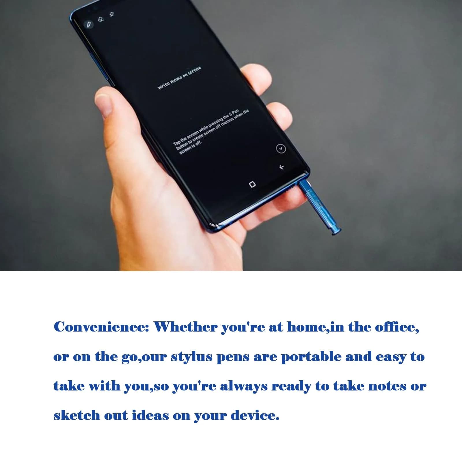 Alovexiong Galaxy Note 10 S Pen Stylus 4096 Pressure Levels | Precise Touch Control for Samsung Note 10/10+ Blue - view 7