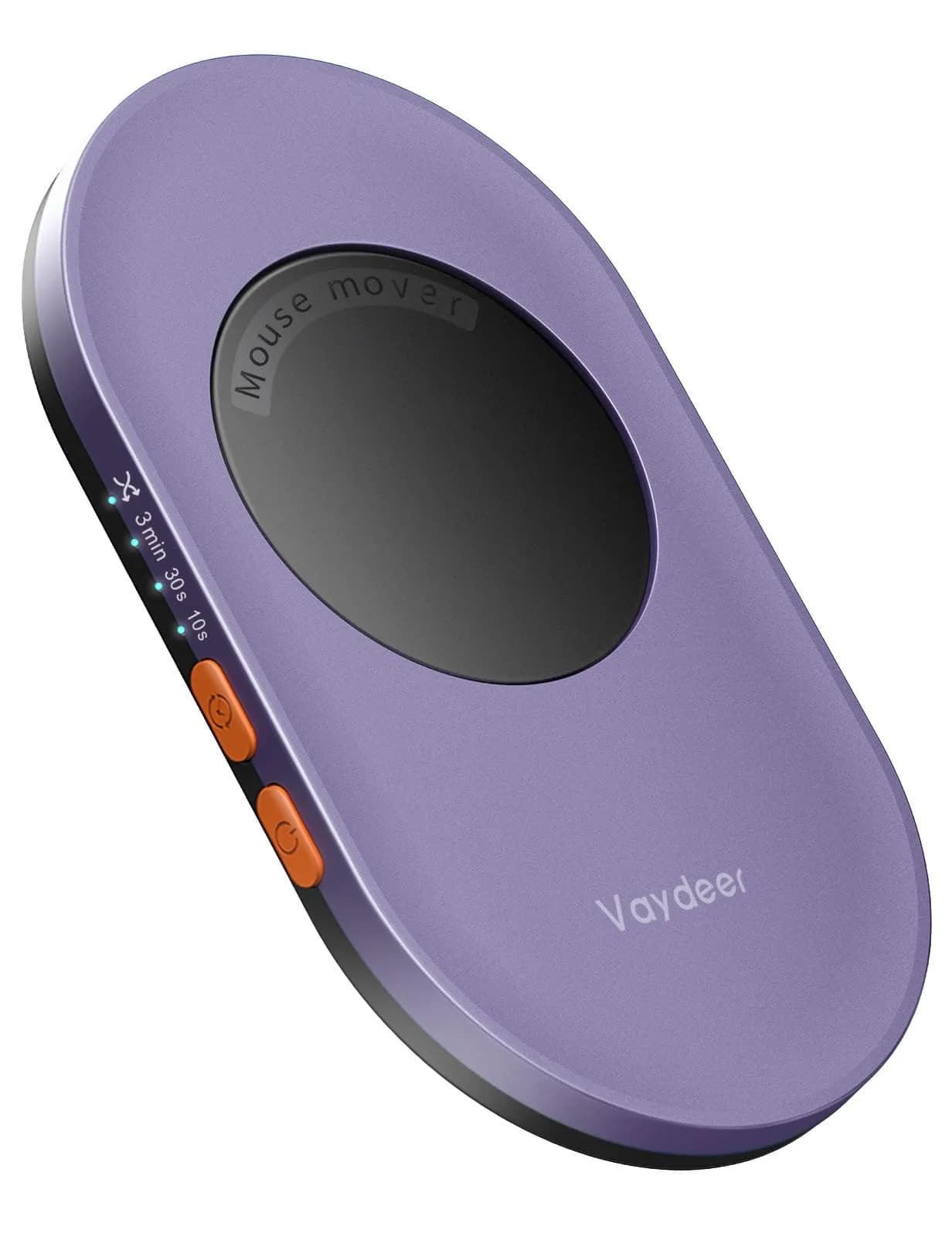 Vaydeer Ultra Slim Mouse Mover Air 3 Mouse Jiggler 105g (0.22 lb) | Keeps PC Active — Light Purple / Button Control