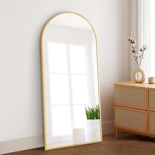 Dolonm 65x22 Inch Arch Full Length Mirror | Modern Standing Floor Mirror for Living Room & Bedroom thumbnail 1