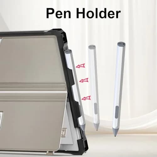 YORUNOHOSHI 12.3" Surface Pro Rugged Cover Case with Pen Holder | Translucent Black thumbnail 5