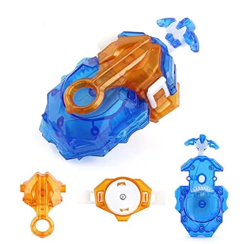 Battbeyle Blue Spinning Toy Top Launcher and Grip Set | ASTM-Tested for Kids 6+ thumbnail 4