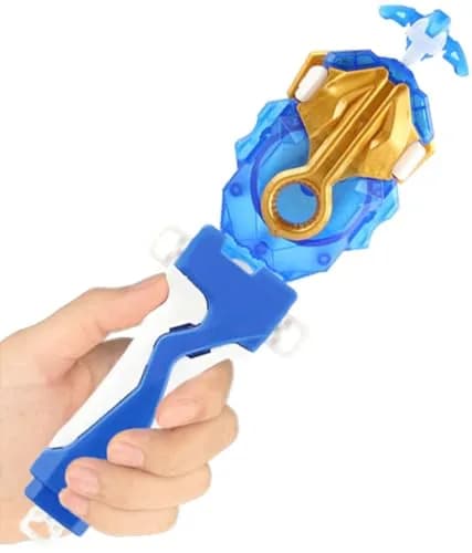 Battbeyle Blue Spinning Toy Top Launcher and Grip Set | ASTM-Tested for Kids 6+ thumbnail 1