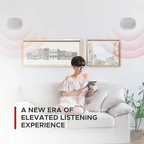 Sound Bass ERA300 Wall Mount Bracket Twin Pack White | Low Profile Space Saving Design thumbnail 4