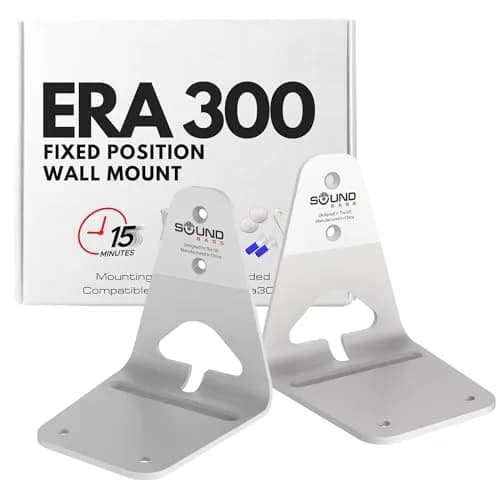 Sound Bass ERA300 Wall Mount Bracket Twin Pack White | Low Profile Space Saving Design thumbnail 1