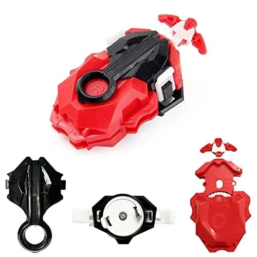 Battbeyle Red Spinning Toy Top Launcher and Grip Set | ASTM-Tested for Kids 6+ thumbnail 4