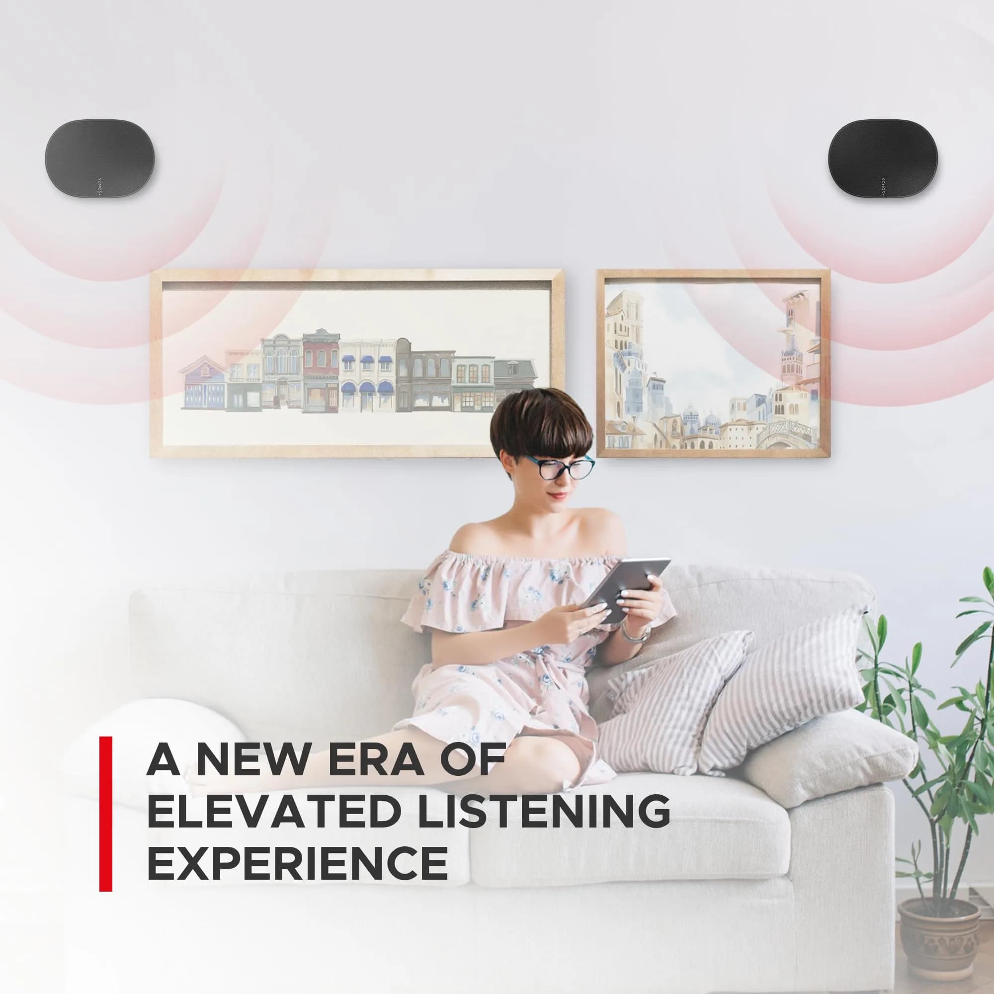 Sound Bass ERA300 Wall Mount Bracket Black Single Unit | Low Profile Mount for Sonos ERA 300 Speaker - view 4