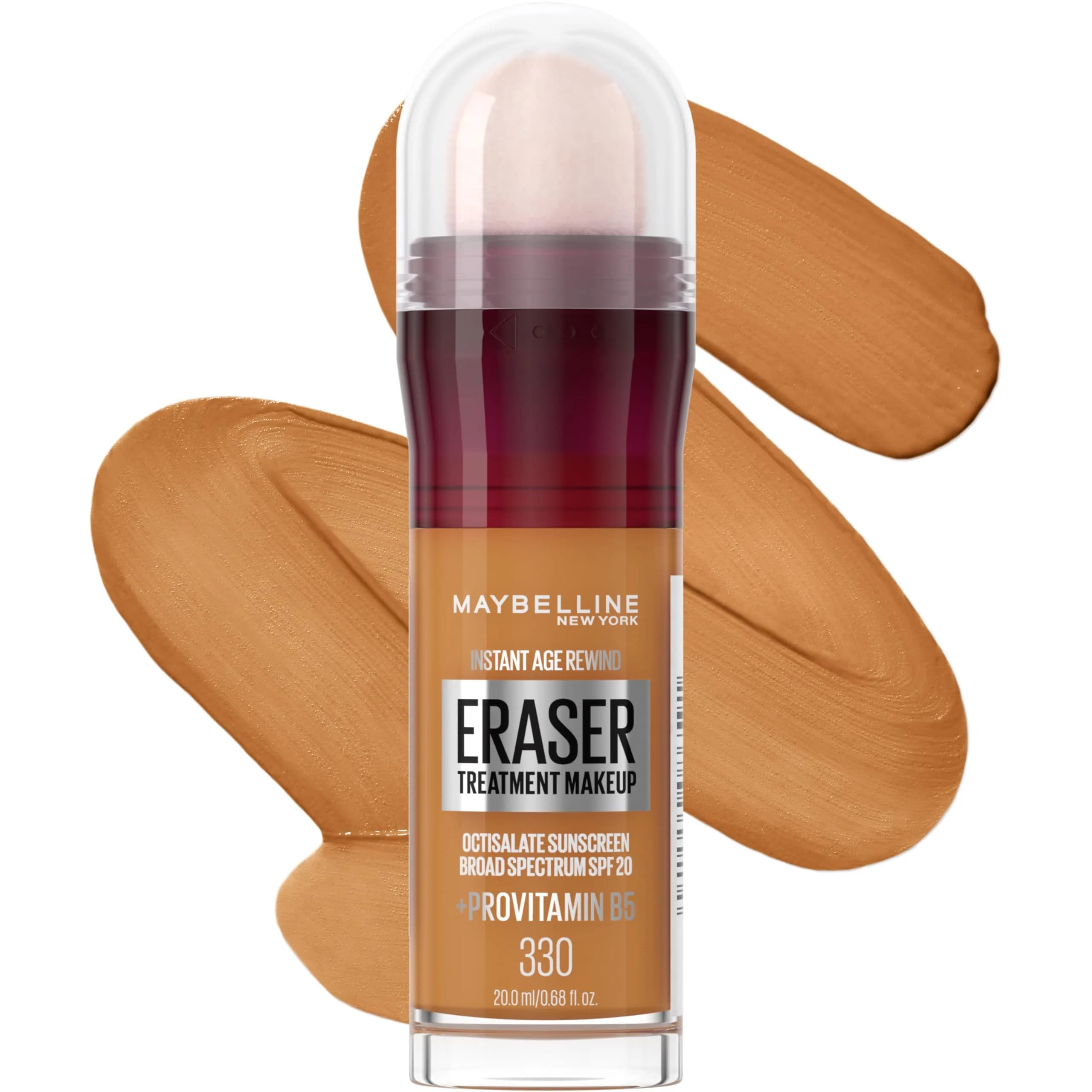 Maybelline Instant Age Rewind Eraser Foundation SPF 20, Shade 330, 0.68 fl oz - main product image