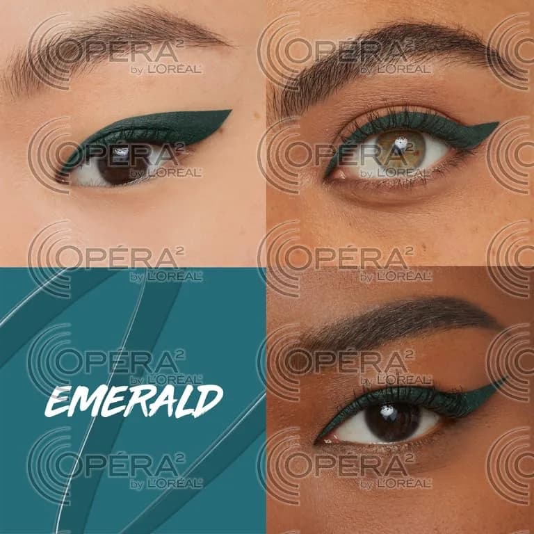 MAYBELLINE Master Precise All Day Liquid Eyeliner Emerald Green 0.342 fl oz (10.1 ml) | Waterproof Up to 30HR Wear thumbnail 4