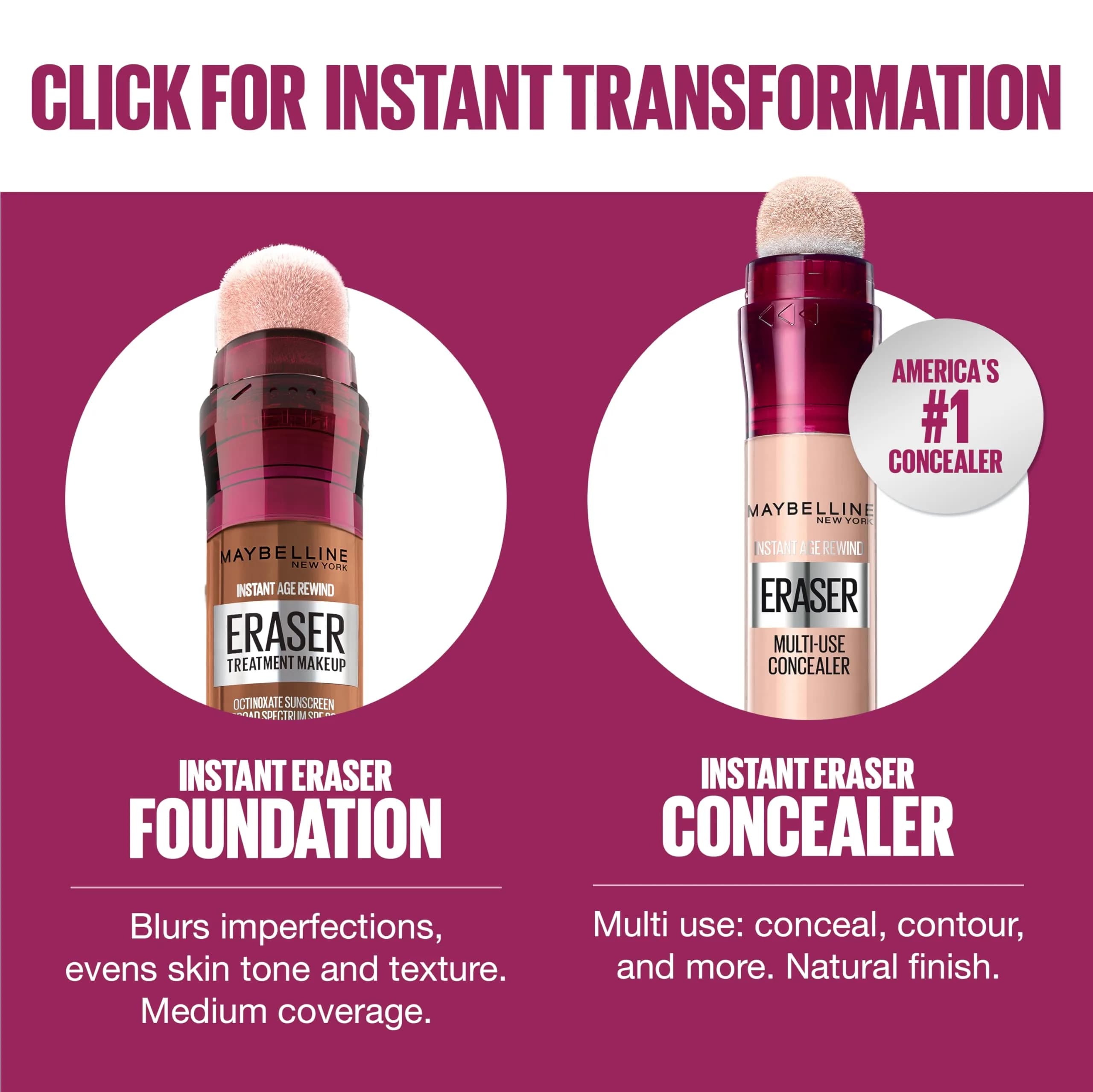 Maybelline Instant Age Rewind Eraser Foundation SPF 20, 0.68 fl oz (20 ml) | Blurs Signs of Aging & Fine Lines - view 6