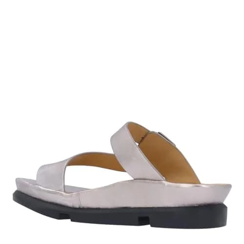 L'Amour des Pieds Women's Alanza Champagne 5.5 Medium | Leather Sandal with Memory Foam Insole thumbnail 5