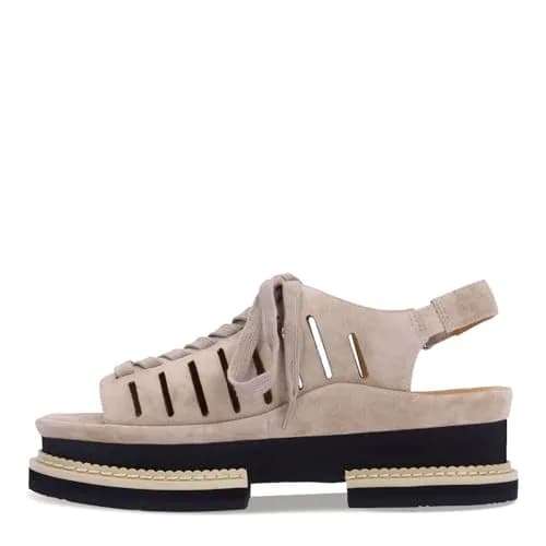 L'Amour des Pieds Women's Adriel Taupe 11 Medium | Leather Sandal with Memory Foam Insole thumbnail 4