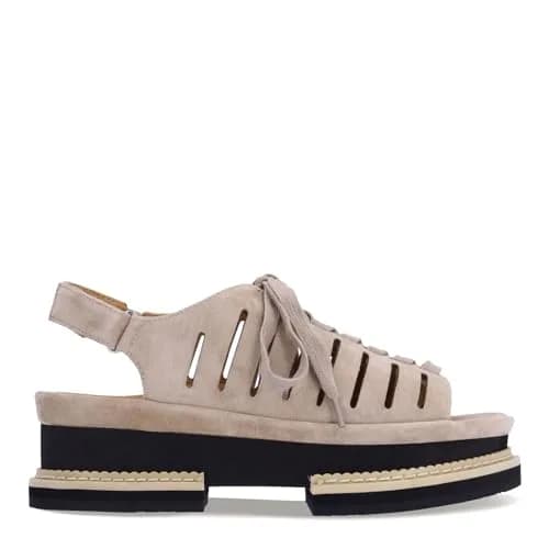 L'Amour des Pieds Women's Adriel Taupe 11 Medium | Leather Sandal with Memory Foam Insole thumbnail 2