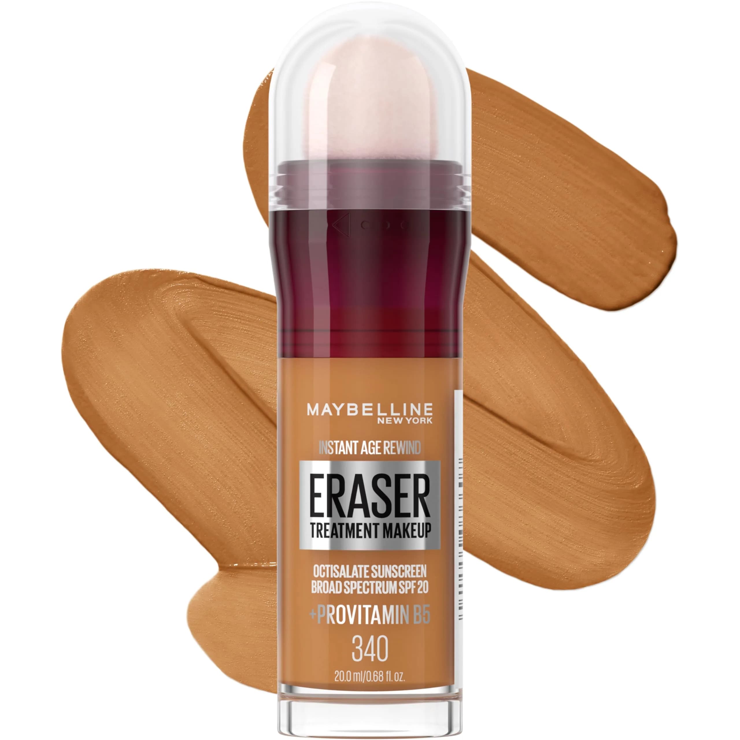 Maybelline Instant Age Rewind Eraser Foundation 340 | Blurs Fine Lines & Wrinkles with SPF 20 - main product image