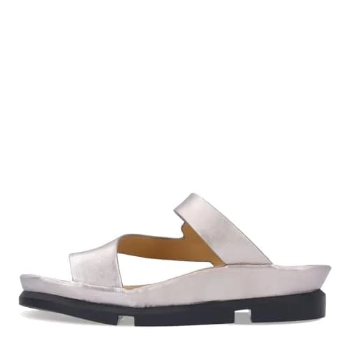 L'Amour des Pieds Alanza Champagne Women's Leather Sandals 7.5 Medium | Memory Foam Insole, Buckle Closure thumbnail 4
