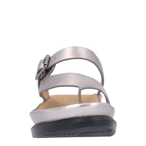 L'Amour des Pieds Alanza Champagne Women's Leather Sandals 7.5 Medium | Memory Foam Insole, Buckle Closure thumbnail 3