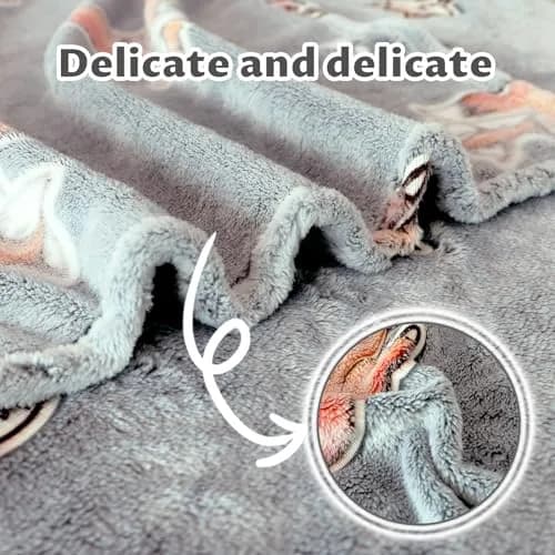 UOFON Glow Fox Blanket 127x152 cm (50 x 60 inches) | Soft Plush Fleece Throw for Kids and Adults thumbnail 5