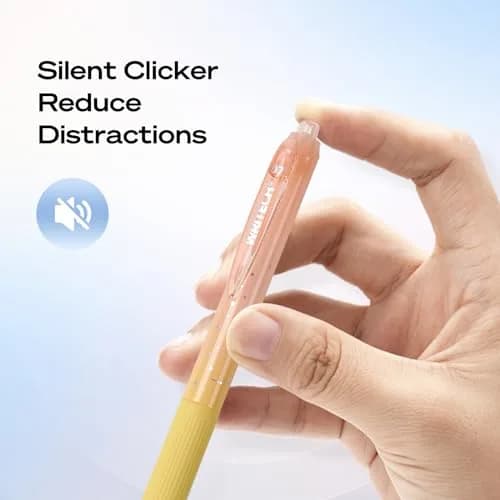 WRITECH Nebula Gel Pens 0.7mm Black Ink, 6 Count | Smooth Writing, Silent Click, Aesthetic Gradient Barrels thumbnail 4