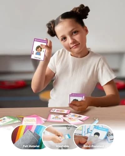 CHEFAN Autism Communication Cards 120 PCS | Visual Aids for Nonverbal Kids & Speech Delay thumbnail 7